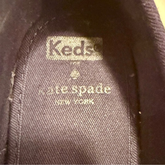 Lace, navy blue, glitter, flats - Picture 2 of 6